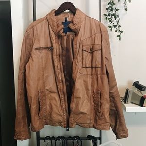 New Genuine Leather Cole Haan Jacket